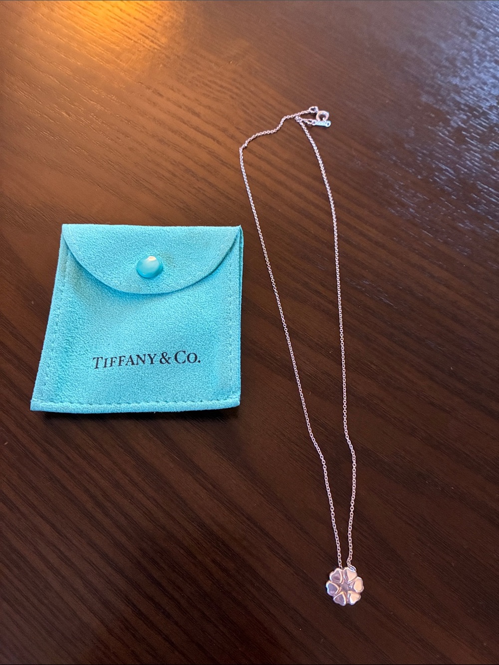Tiffany & Co. Picasso Crown of Heart Necklace 16.2" Silver 925 w/Pouch